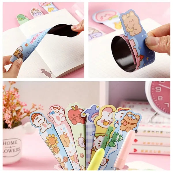 Cartoon Flexible Ruler with Customizable Design and Colors