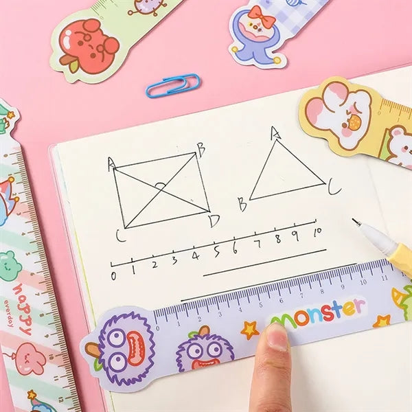 Cartoon Flexible Ruler with Customizable Design and Colors