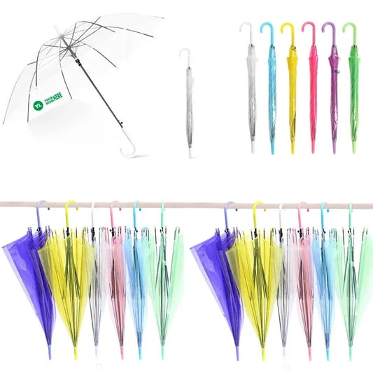 Clear Umbrella with Hook Handle