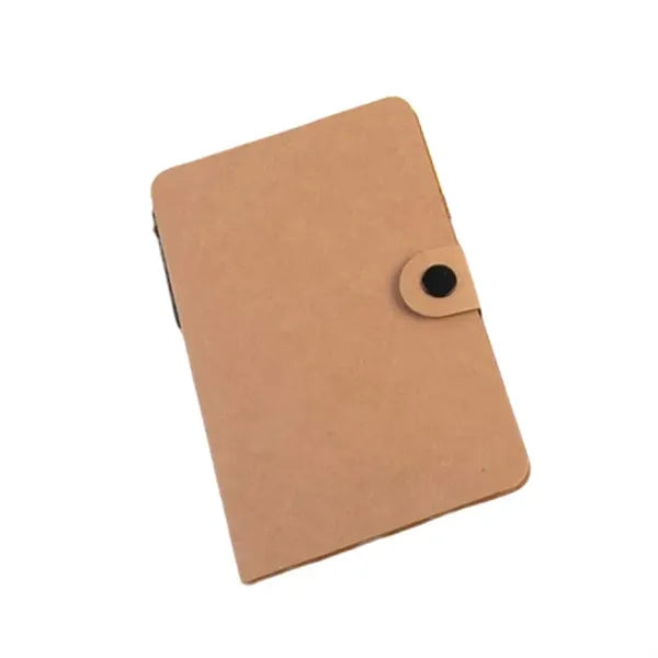 Kraft Paper Notebook With Sticky Notes And Flags