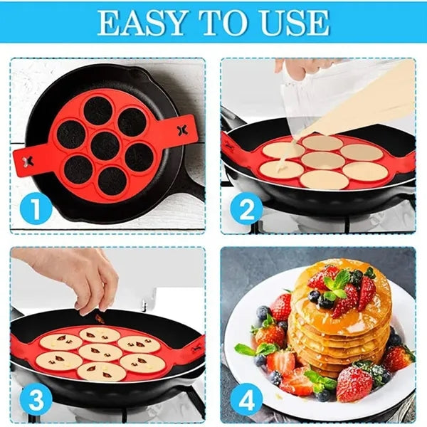 Silicone Round Egg And Pancake Mold