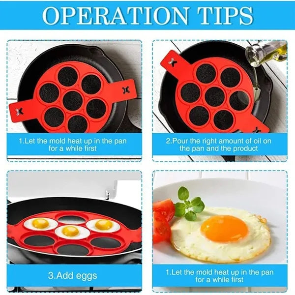 Silicone Round Egg And Pancake Mold