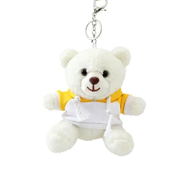 Plush Bear Keychain with Hoodie