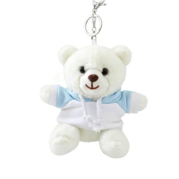 Plush Bear Keychain with Hoodie