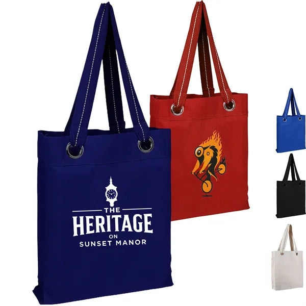 12 Oz. Klamath Cotton Canvas Tote W/large Grommets