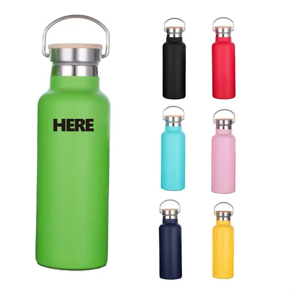 17oz Thermos Water Bottles with Bamboo Lid
