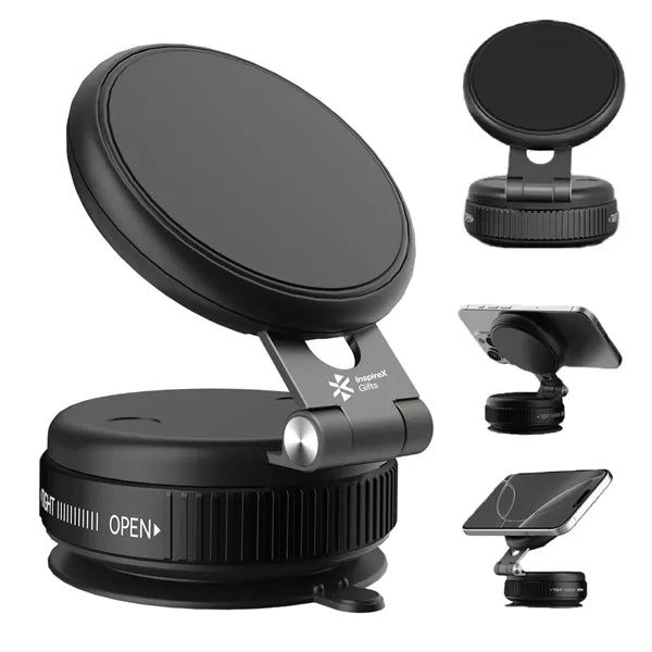 Foldable Magnetic Car Mount for Secure Multi-Angle Holding