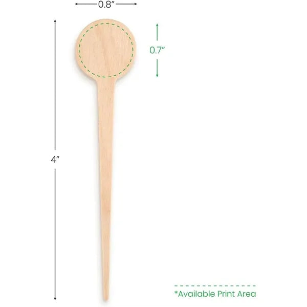 4" Custom Wooden Disc Top Picks