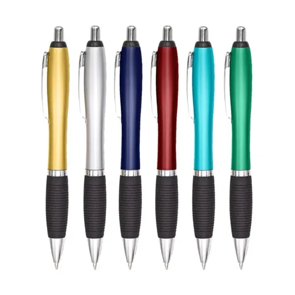 Union Printed - Contour Metallic Grip Click Pen