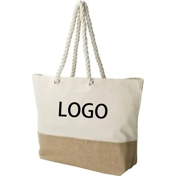 Hand-held Patchwork Style Canvas Bag