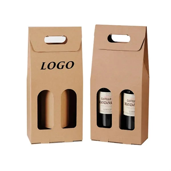 Double Wine Paper Tote Bags
