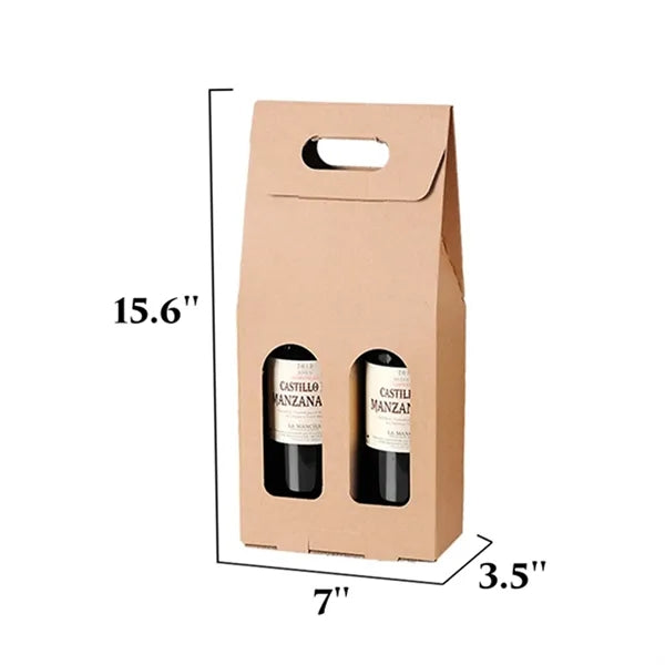 Double Wine Paper Tote Bags