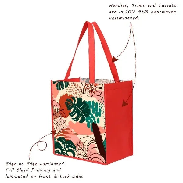 Non Woven Laminated Tote Bag 12" X 8" X 13"