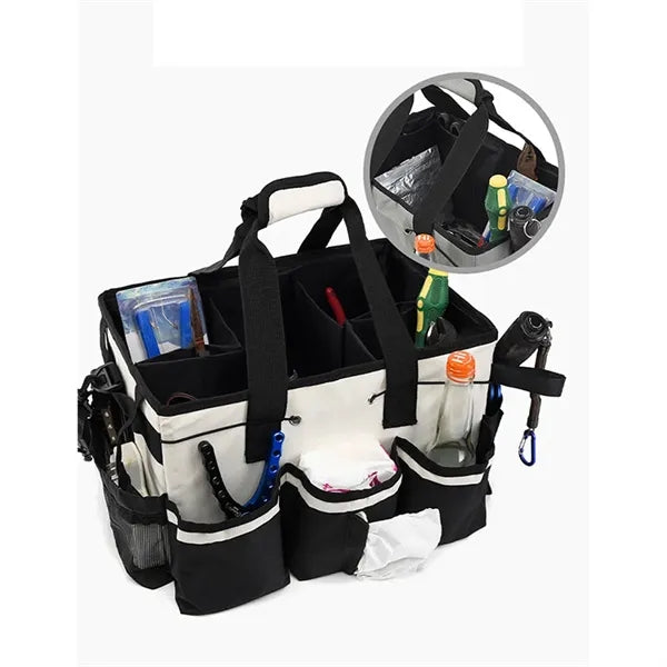 Oxford Cloth Tool Tote Bag With Multi Pocket
