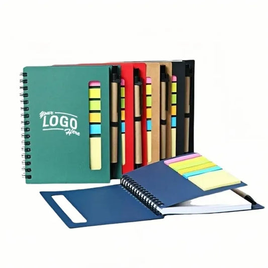Notebook with Sticky Notes