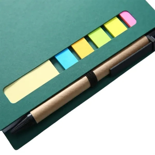 Notebook with Sticky Notes