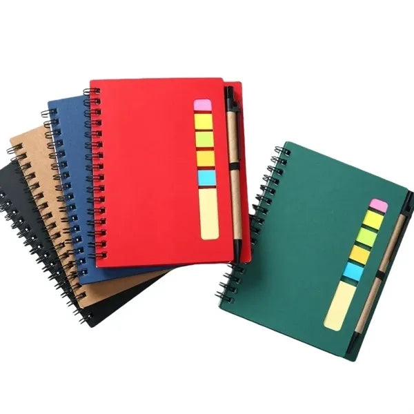 Notebook with Sticky Notes