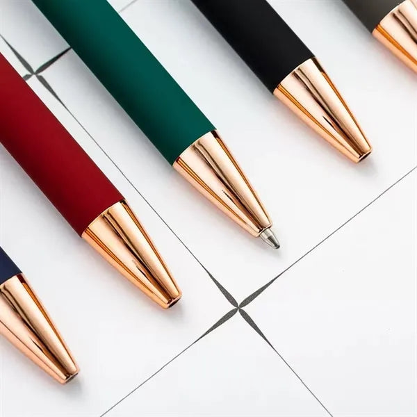 Luxury Ellipse Softy Pen w/Stylus - Laser Engraved