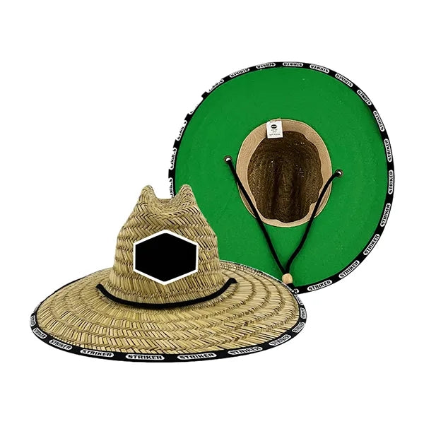Straw Lifeguard Sun Hat Wide Brim Design