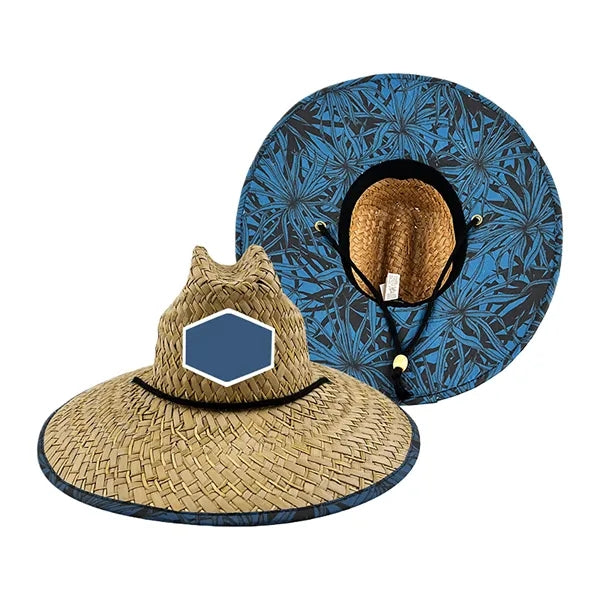 Straw Lifeguard Sun Hat Wide Brim Design