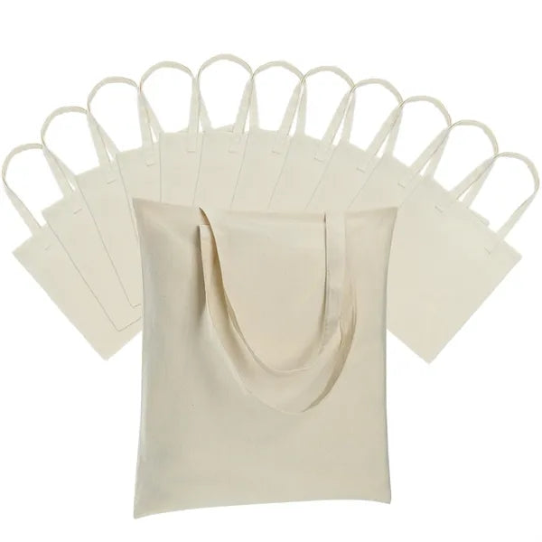Lightweight Natural Cotton Canvas Tote Bags