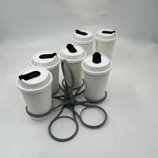 Portable Foldable Cup Holder Six-Cup Drink Carrier