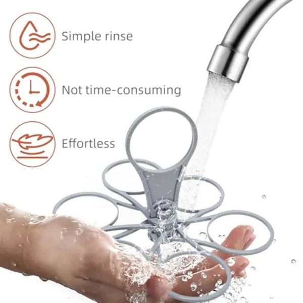 Portable Foldable Cup Holder Six-Cup Drink Carrier