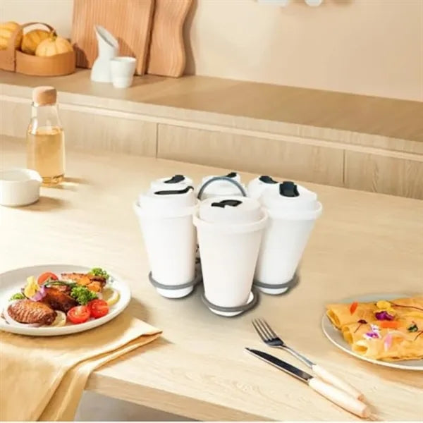 Portable Foldable Cup Holder Six-Cup Drink Carrier