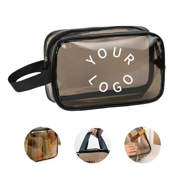 Transparent Polyvinyl Chloride Cosmetic Travel Bag