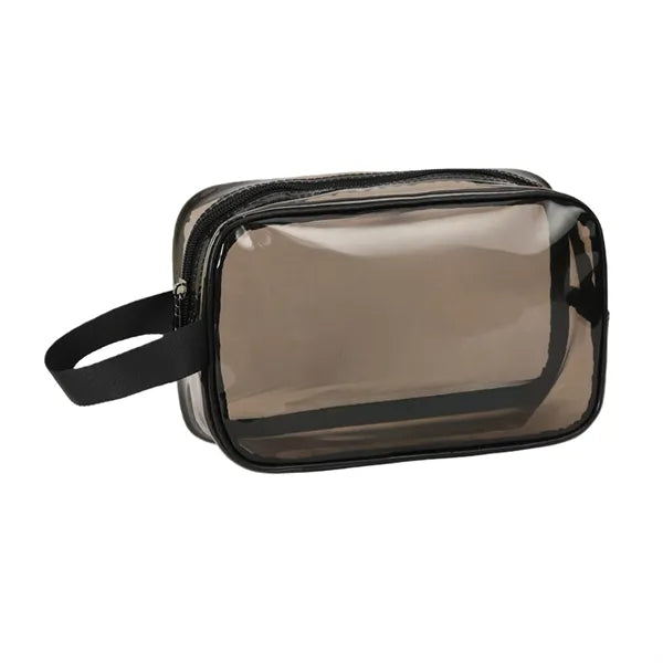 Transparent Polyvinyl Chloride Cosmetic Travel Bag