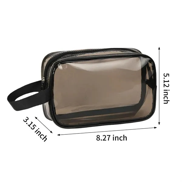 Transparent Polyvinyl Chloride Cosmetic Travel Bag