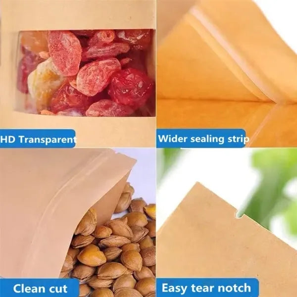 Kraft Heat Sealable Stand Up food