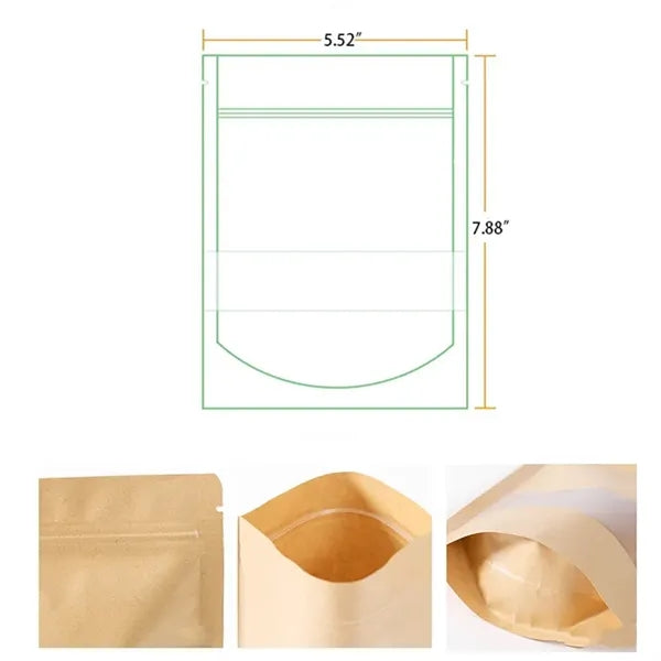 Kraft Heat Sealable Stand Up food