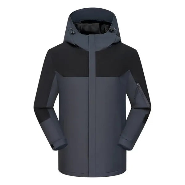 Waterproof, windproof, and warm hooded jacket