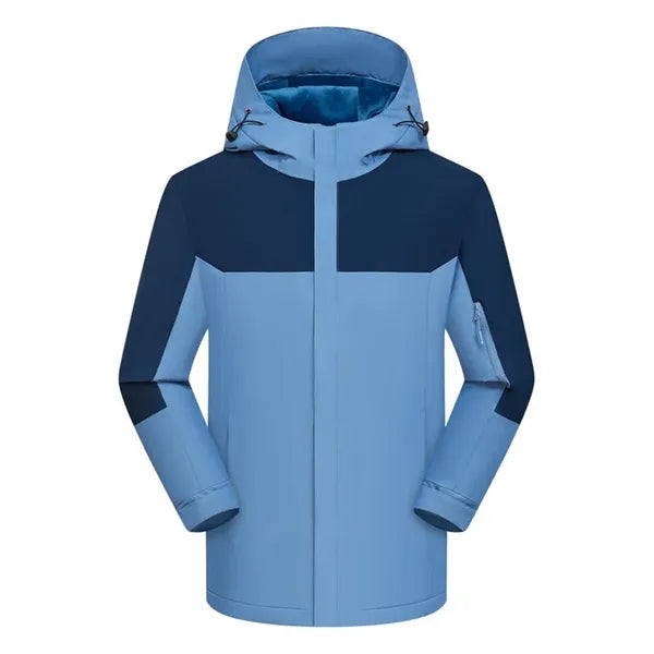 Waterproof, windproof, and warm hooded jacket