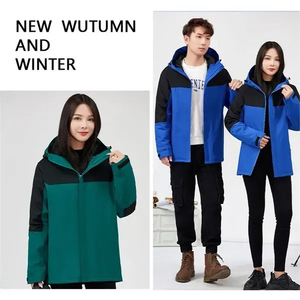 Waterproof, windproof, and warm hooded jacket