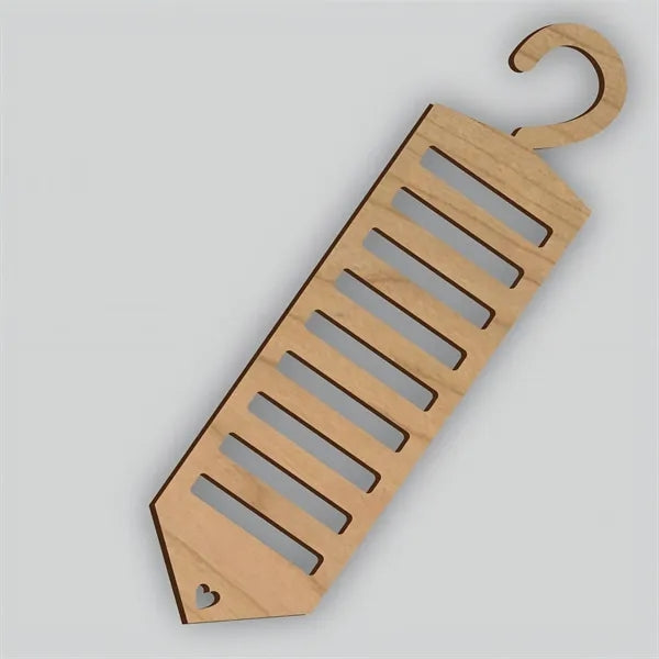 Wooden Tie Rack