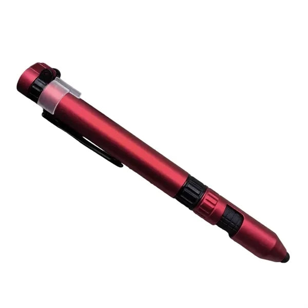 LED Compass 6-in-1 Kinetic Ball Pen Touchscreen Phone Stand