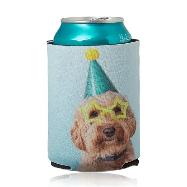 Full Color Collapsible Neoprene Can Cooler Holder