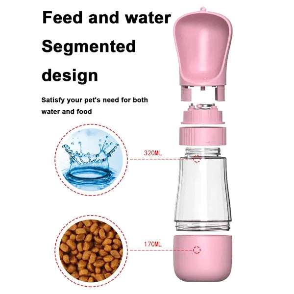 Portable Pet Food And Water Dispenser