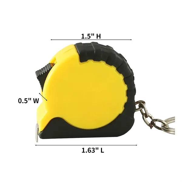 Compact Keychain Metric Tape Measure One Meter