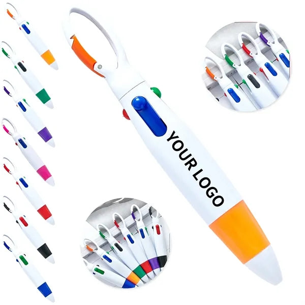 Rocket Shape Four Ink Writer Pen