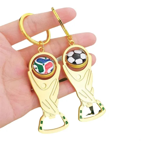 World Cup Trophy Bottle Opener Keychain