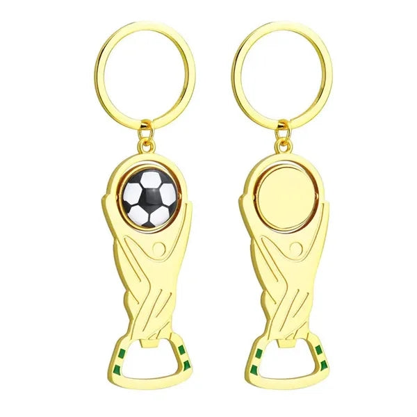 World Cup Trophy Bottle Opener Keychain