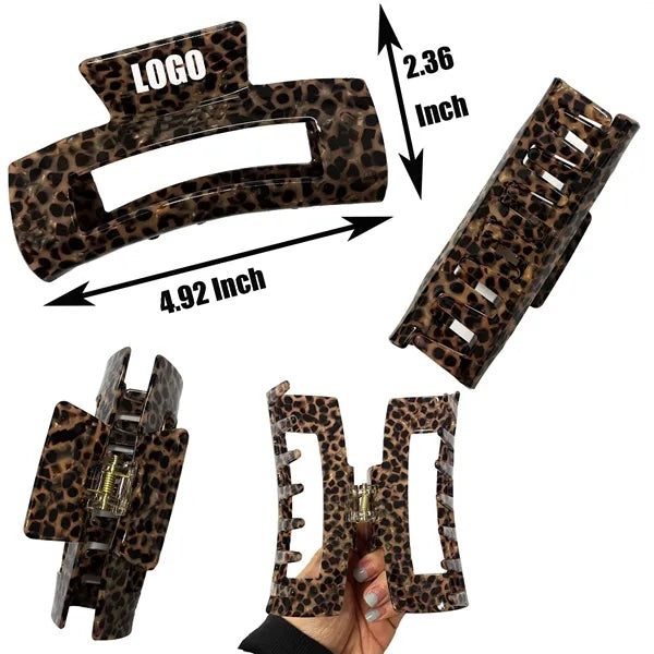 4.92Inch Oversize Large Rectangular Acetate Hair Clip