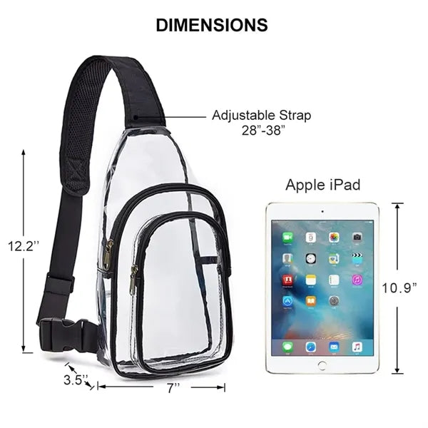 Clear Crossbody Shoulder Backpack
