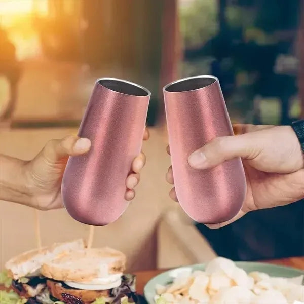 Double Wall Bottle 12oz Wine Champagne Tumbler
