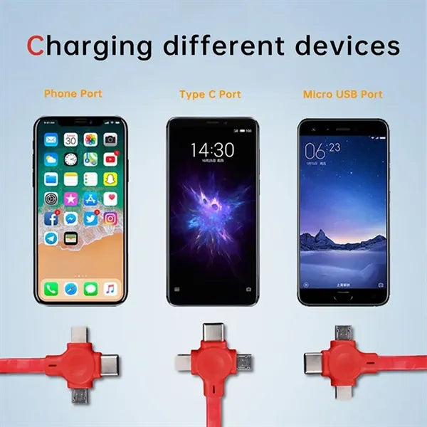 3-in-1 Stand Retractable Charging Cable