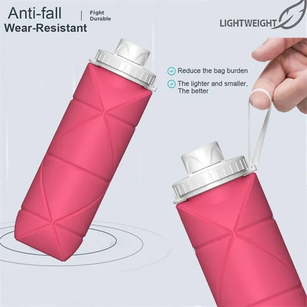 20oz Collapsible Water Bottles With Straw