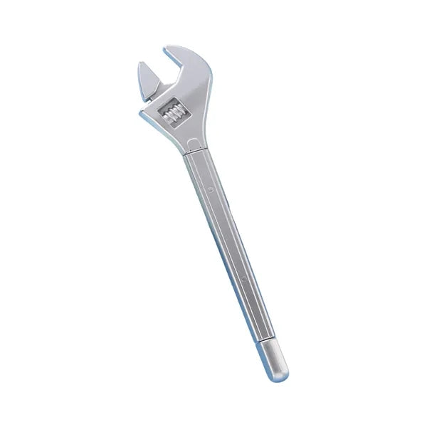 Screwdriver, Wrench, Ballpoint Pen